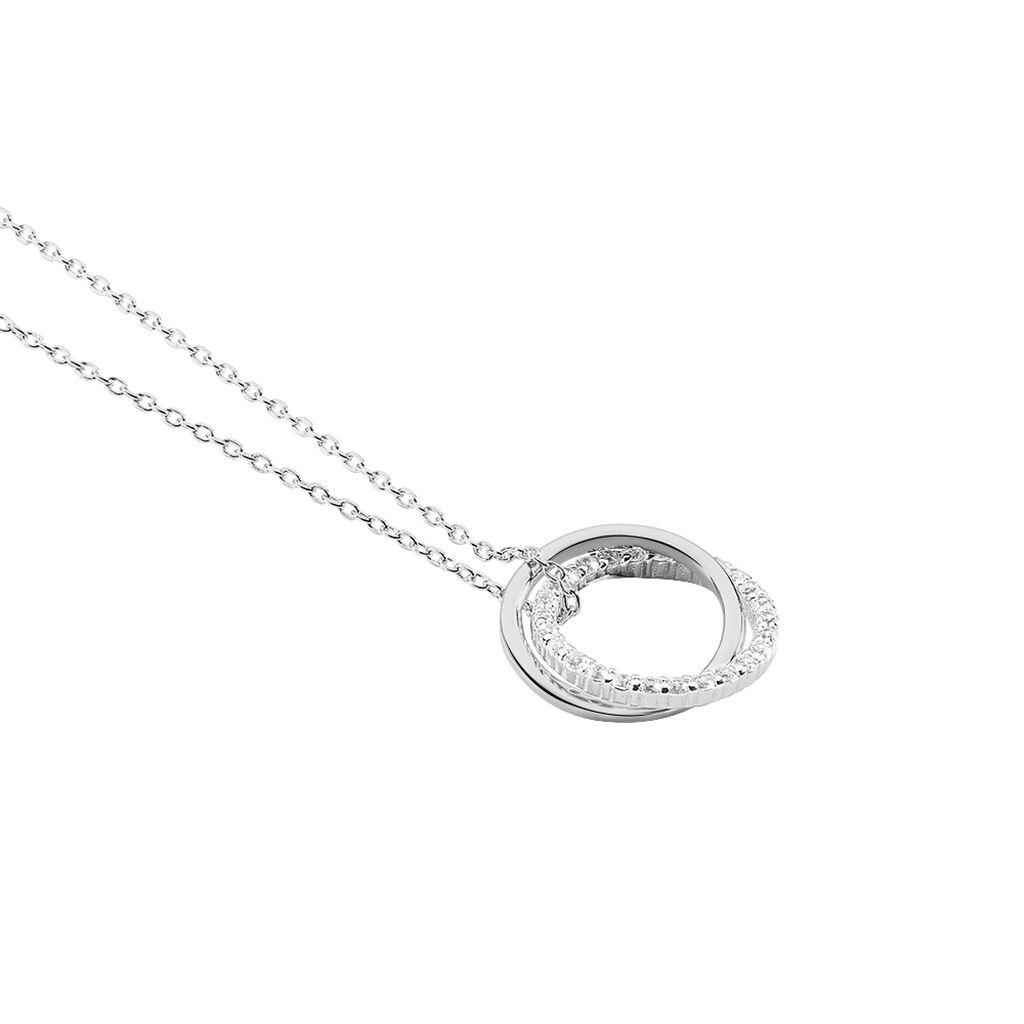 Collier Circus Argent Blanc Oxyde De Zirconium