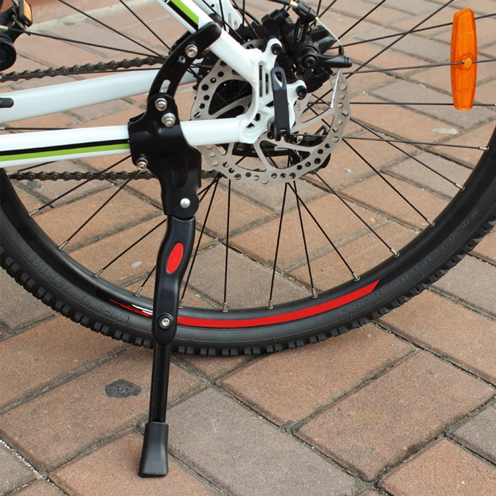 Universal Fahrrad Ständer Verstellbare Velo Fussstütze Gravel Bike Bikepacking Park Radständer - Schwarz