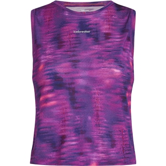 Icebreaker Merino Blend 125 Cool-Lite Speed Tank Fusion AOP T-Shirt Passion/aop Damen