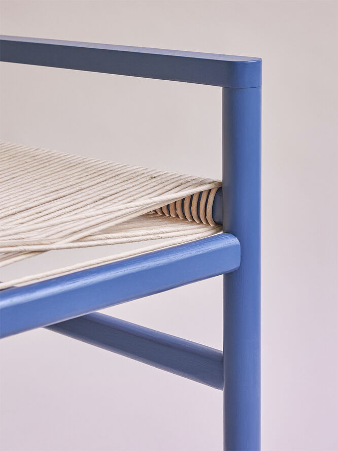 Hübsch Heritage Bænk Small Petrol Blue