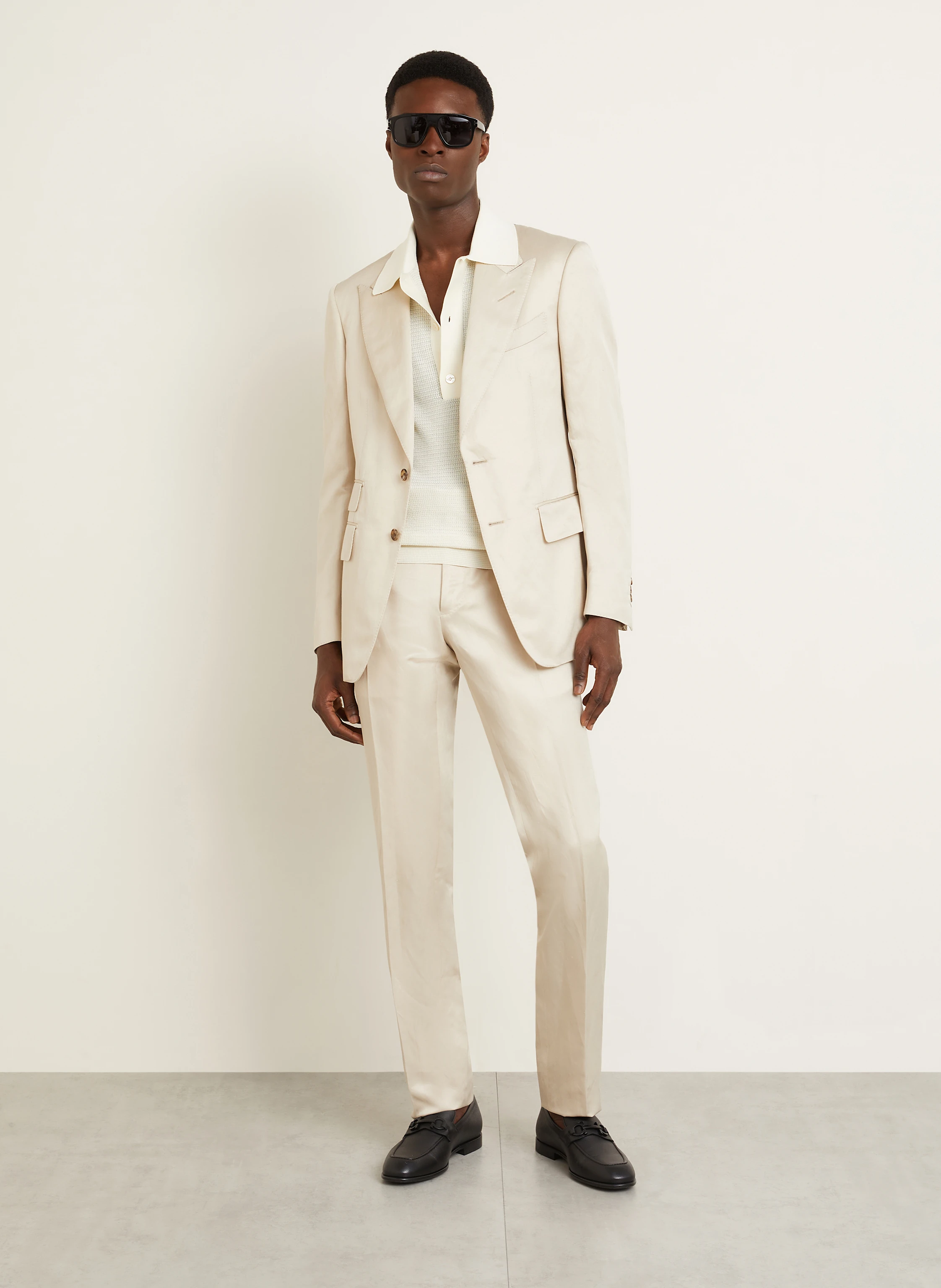 TOM FORD Strick-Poloshirt mit Seide