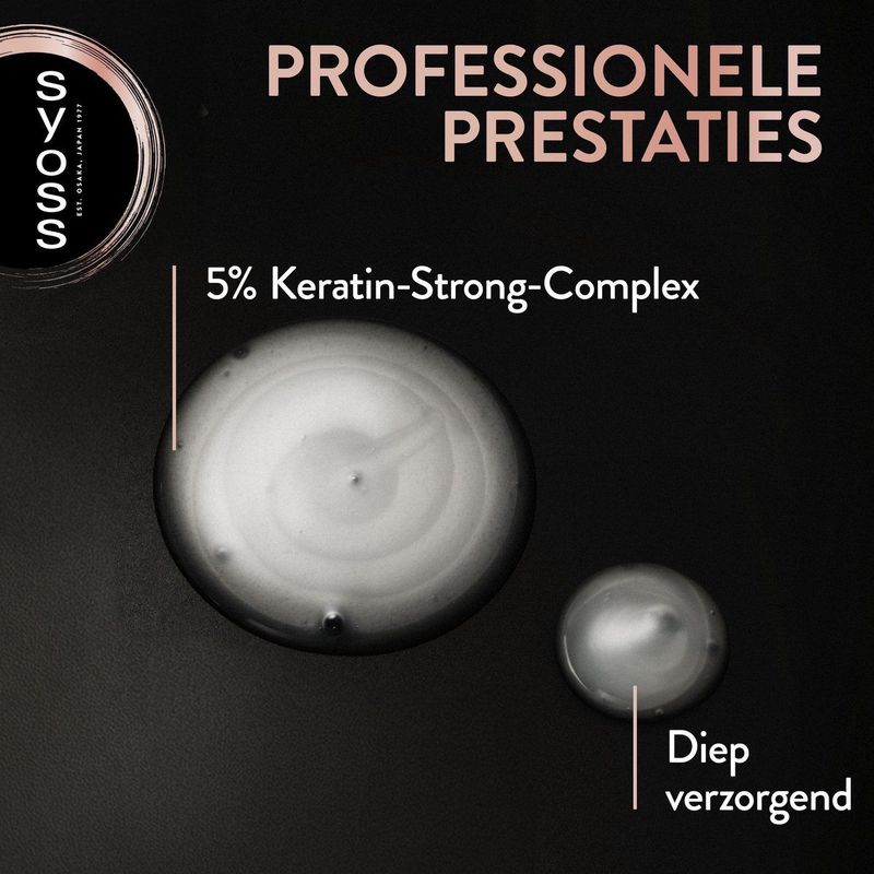 Syoss - Keratin Shampoo - 6x 440 ml - Voor Breekbaar Haar - Natuurlijke Ingrediënten