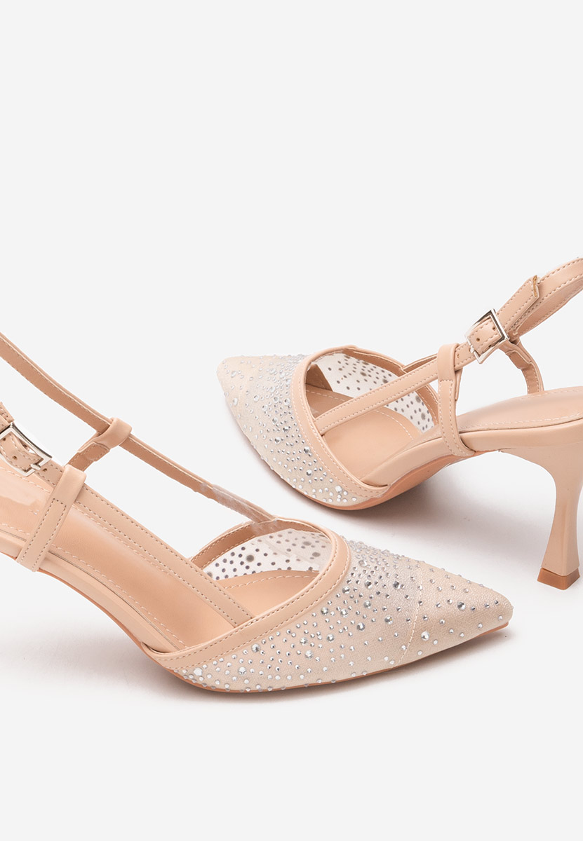 Chaussures slingback beige Angelas