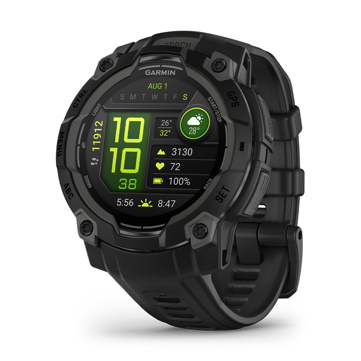 Garmin Instinct 3 AMOLED, 45mm (Black) - Spejder Sport