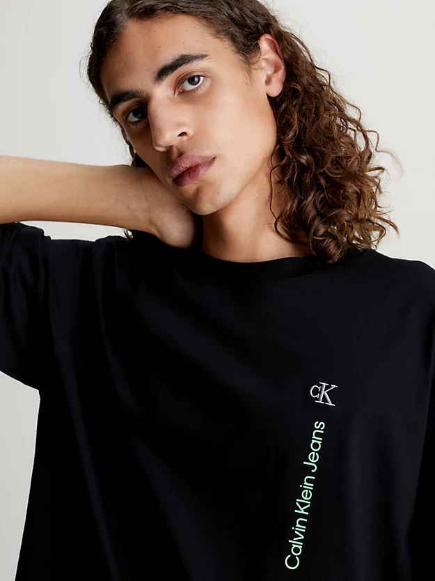 Camiseta de algodão oversized