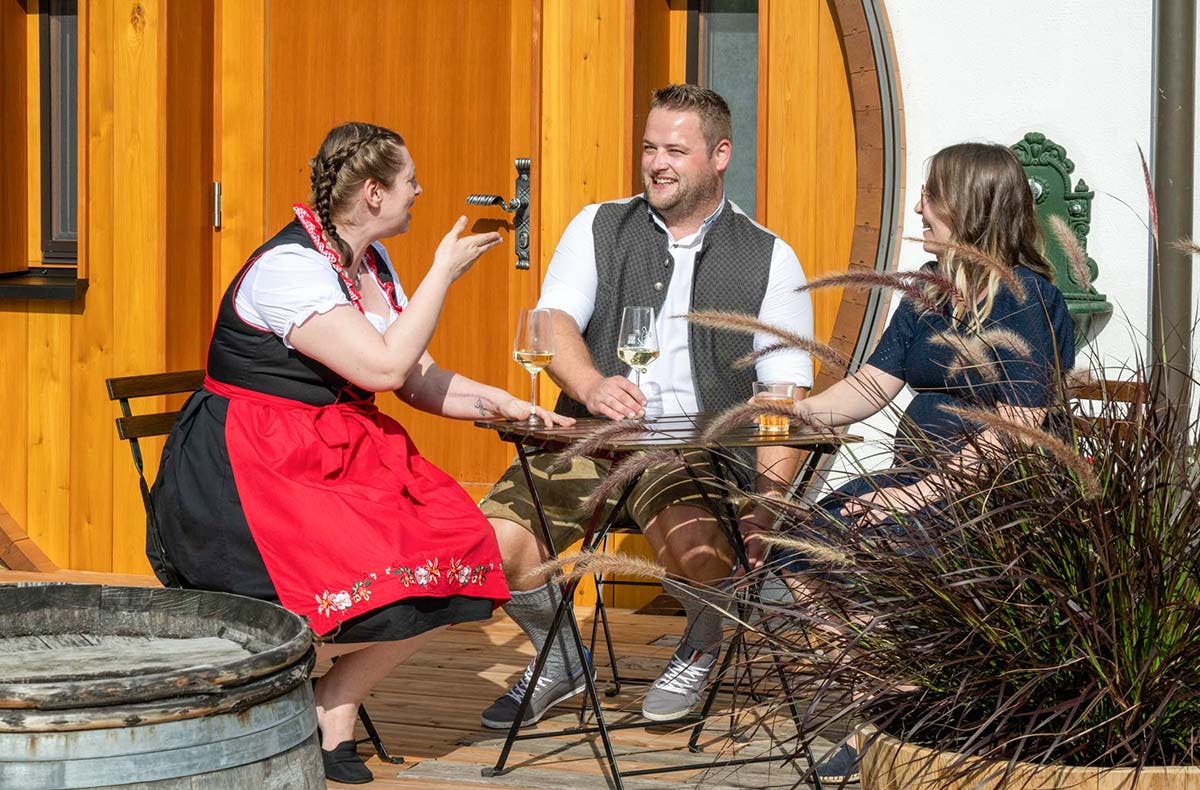 Urlaub mit Freunden im Weinfass Grub an der March