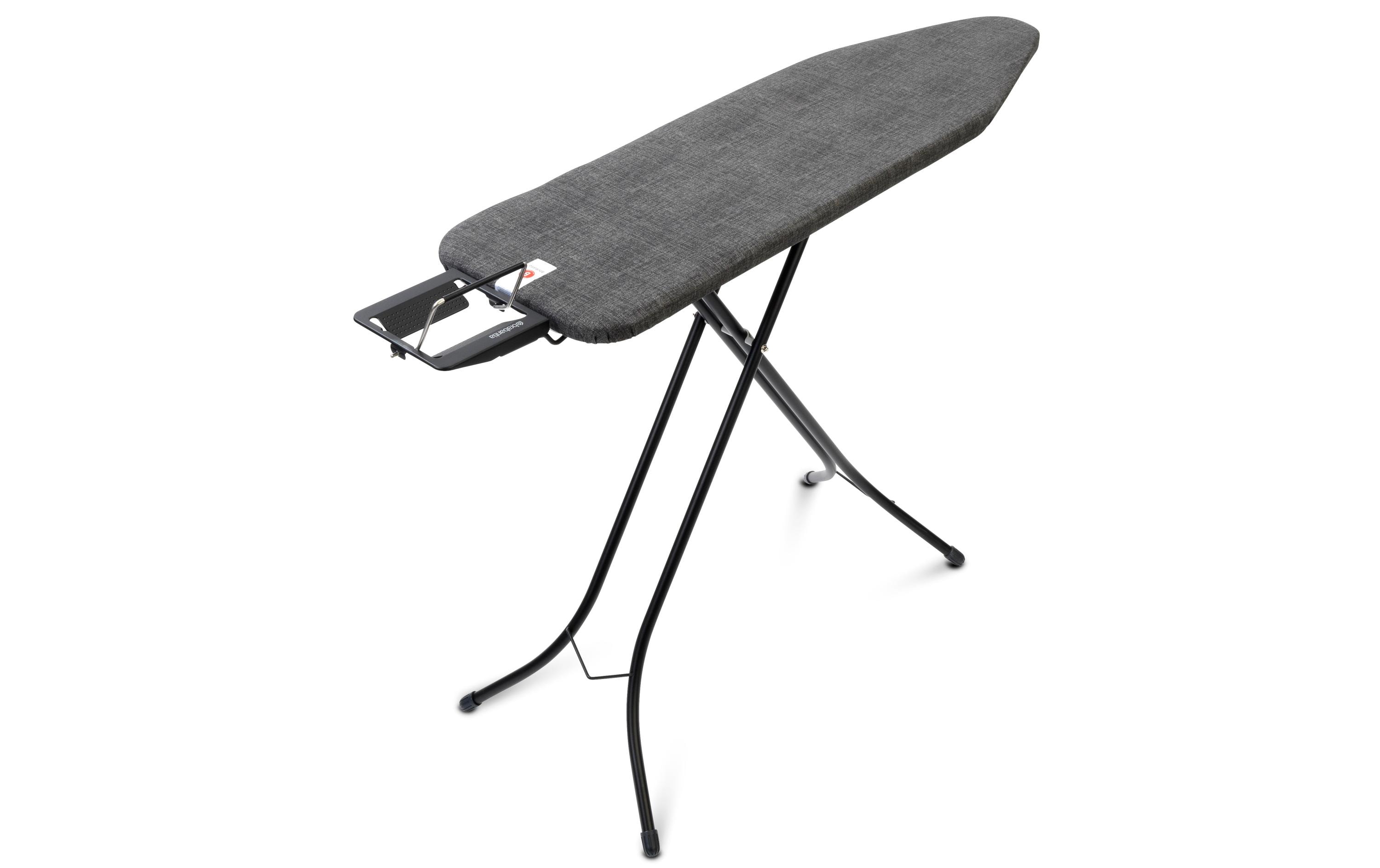 Bügeltisch mit Dampfbügeleisenablage Denim BlackBügelbrett B, 124 cm x 38 cm
