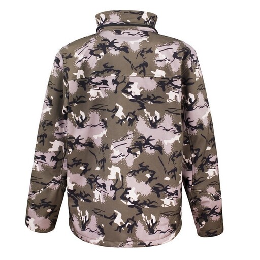 Jaqueta Softshell com Capuz, Modelo Camuflado TX Result