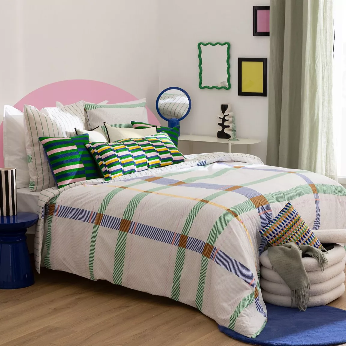 Coussin rectangulaire brodé (30 x 50 cm) Disso Multicolore