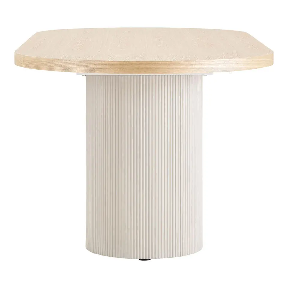 Eettafel Zand/Naturel - Deens Ovaal - 220x100x75cm - Solva