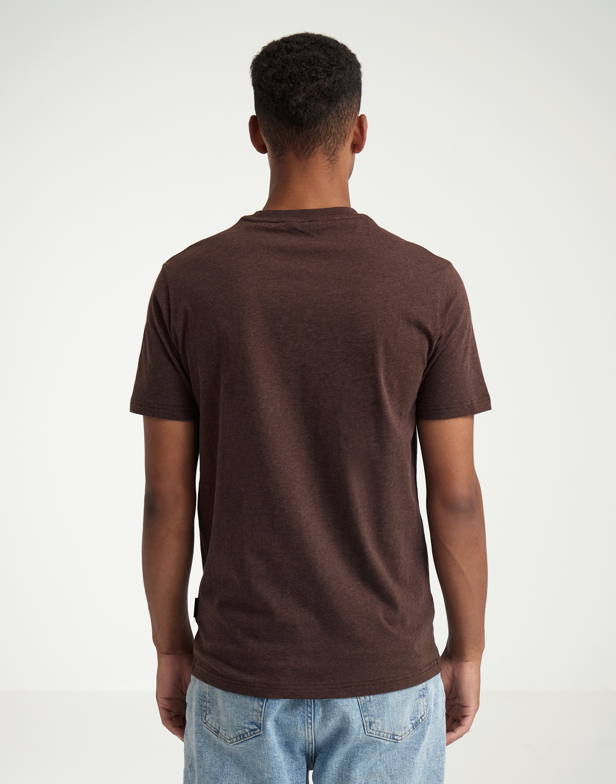 T-shirt van katoen voor heren in Bosnacht