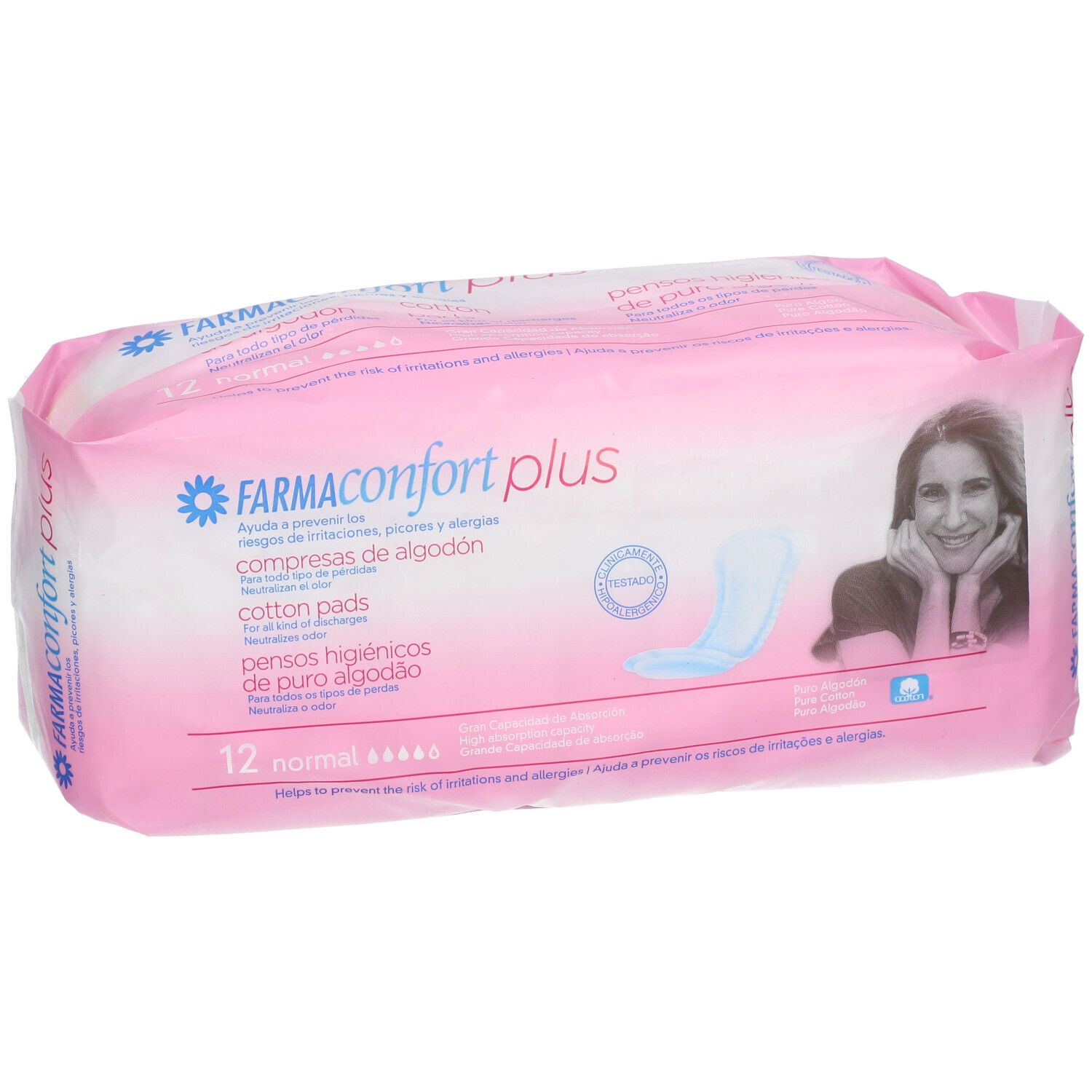 FARMAconfort Plus Baumwoll-Inkontinenzeinlagen normal