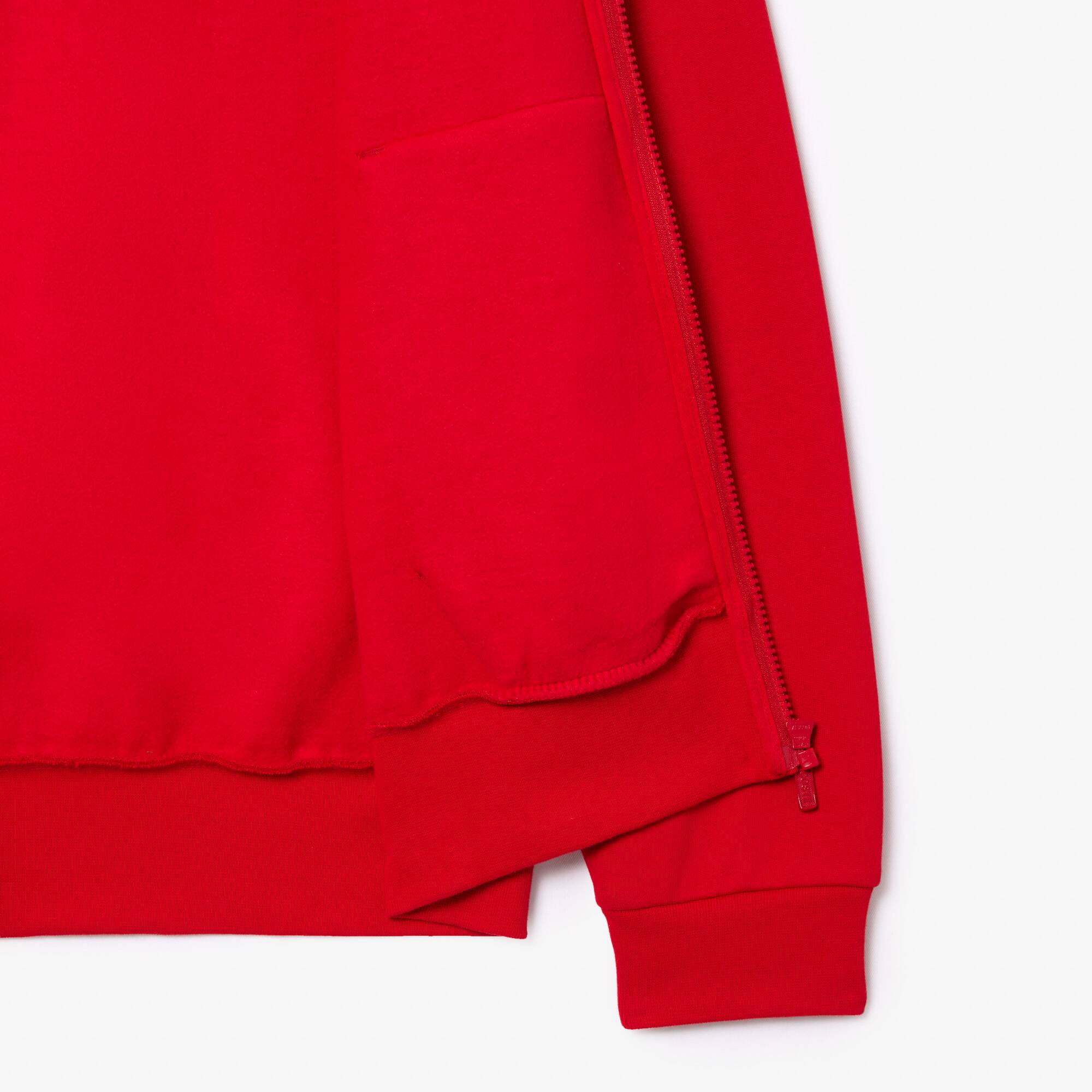 HERREN LACOSTE SWEAT-JACKE MIT KÄNGURUTASCHE AUS FLEECE Sweatshirts - Rot - Lacoste - Herren