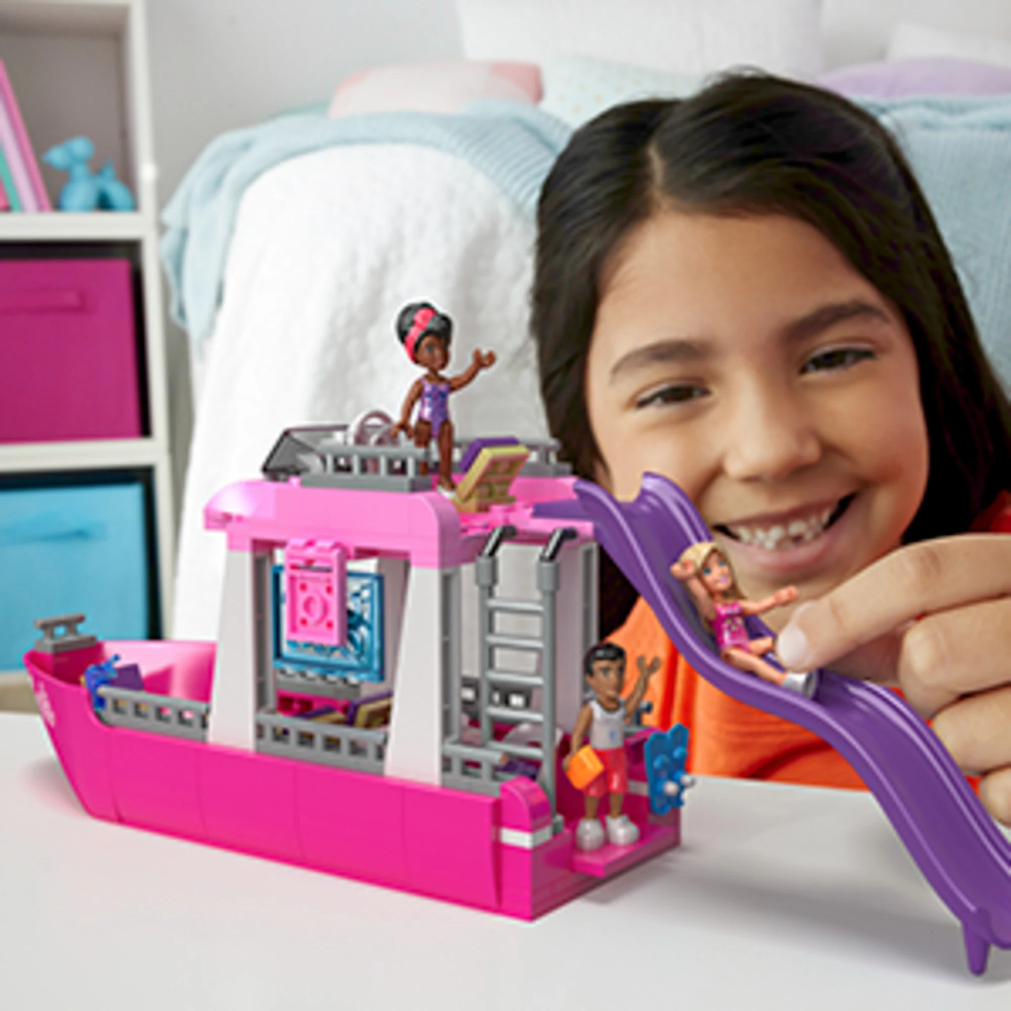 Mattel Konstruktionsspielzeug MEGA Barbie Traum-Boot
