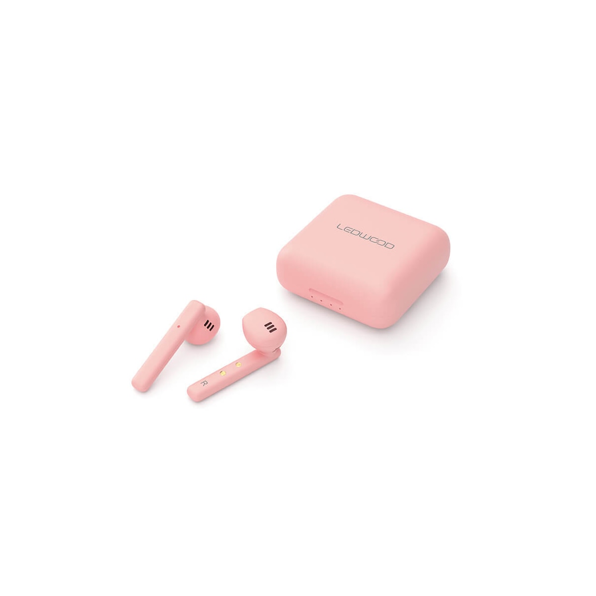 LEDWOOD Hodetelefon Hubble TWS  True Wireless In-Ear Rosa Mic