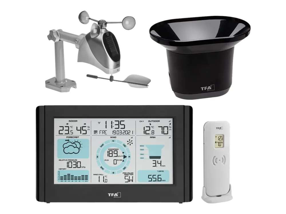 TFA Weather Pro - Vejrstation - sort
