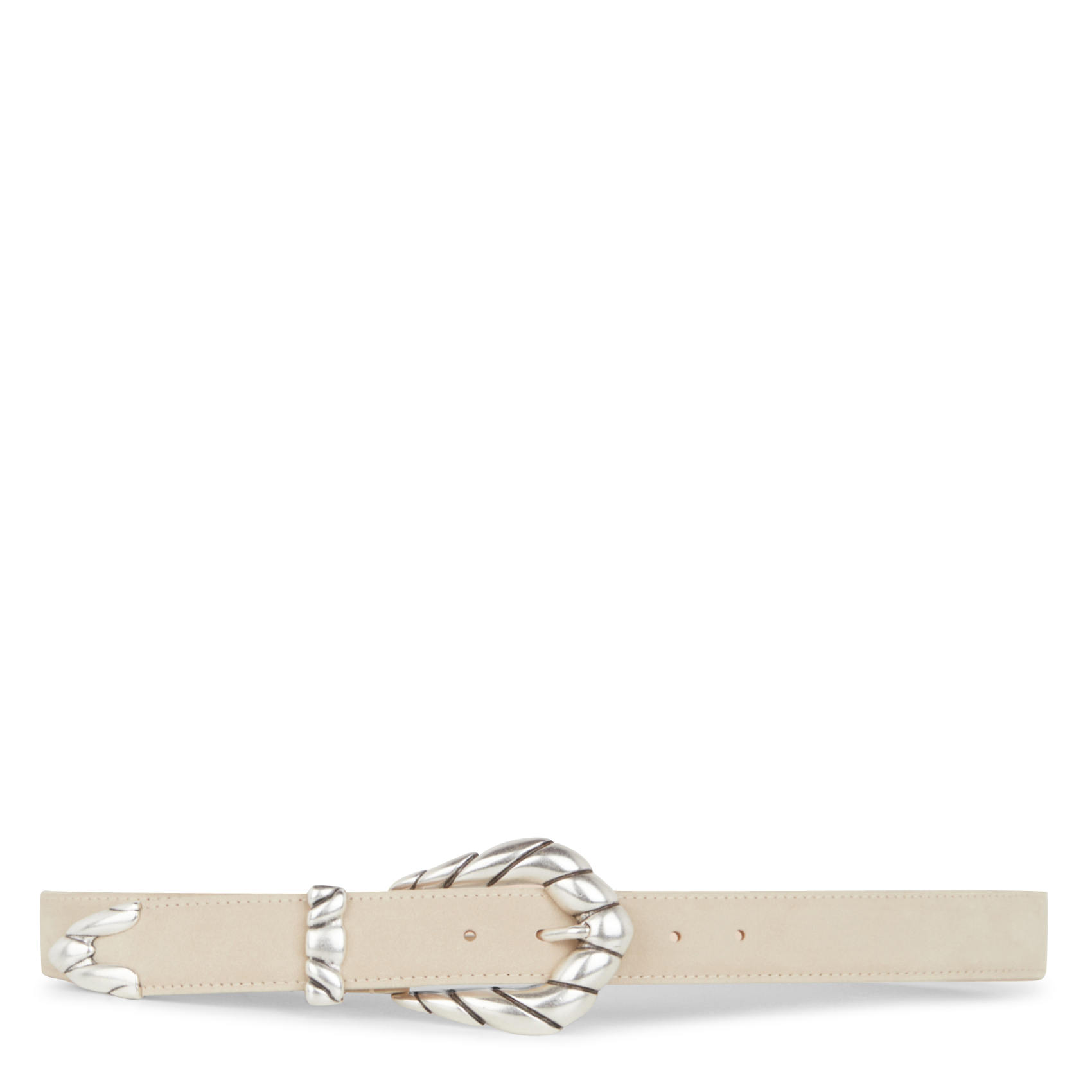 EMBELLA - Ceinture en cuir | Beige