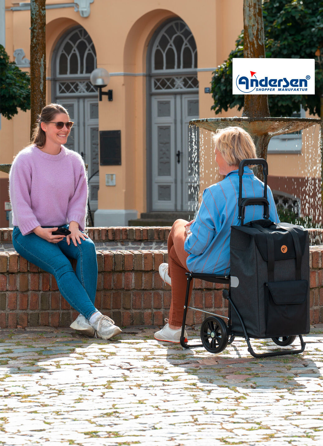Andersen Einkaufsroller mit Sitzmöglichkeit