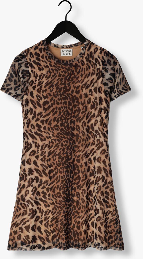 CATWALK JUNKIE beige catwalk junkie mini jurk dr felina