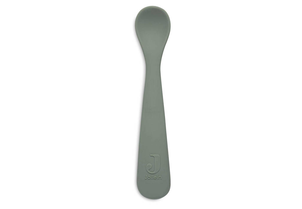siliconen lepeltje - set van 2 Ash green