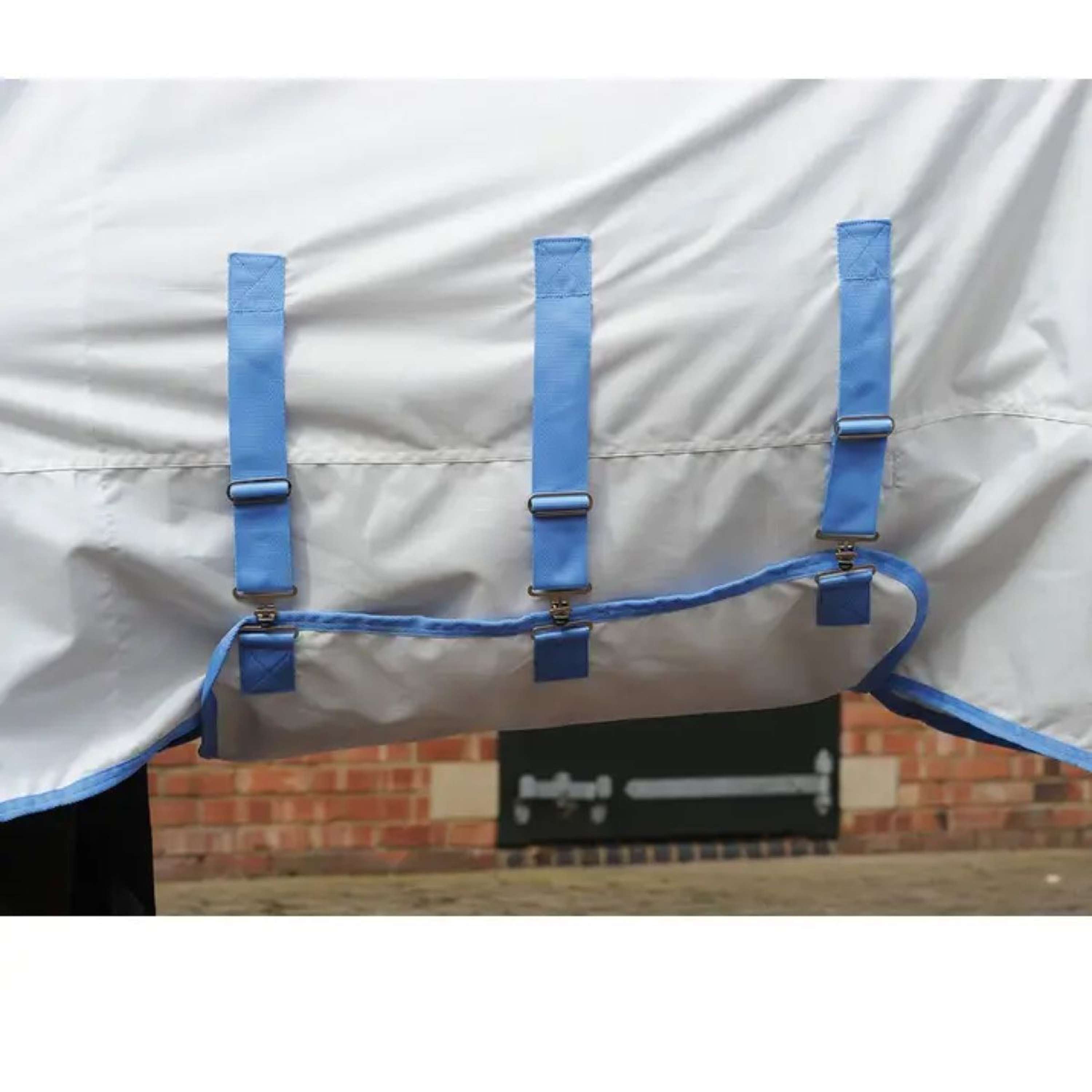WeatherBeeta Eczeemdeken Sweet Itch Combo Neck Wit/Blauw