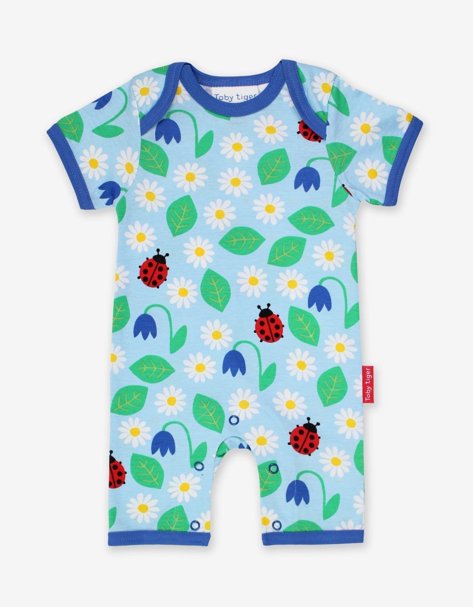 Toby Tiger Sommer Strampler mit Marienkäfer Print
