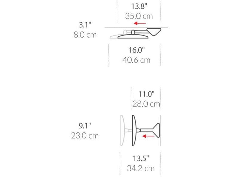 Simplehuman Kosmetikspiegel mit Sensor mit Wandhalterung du Kosmetikspiegel mit 5x Vergrösserung