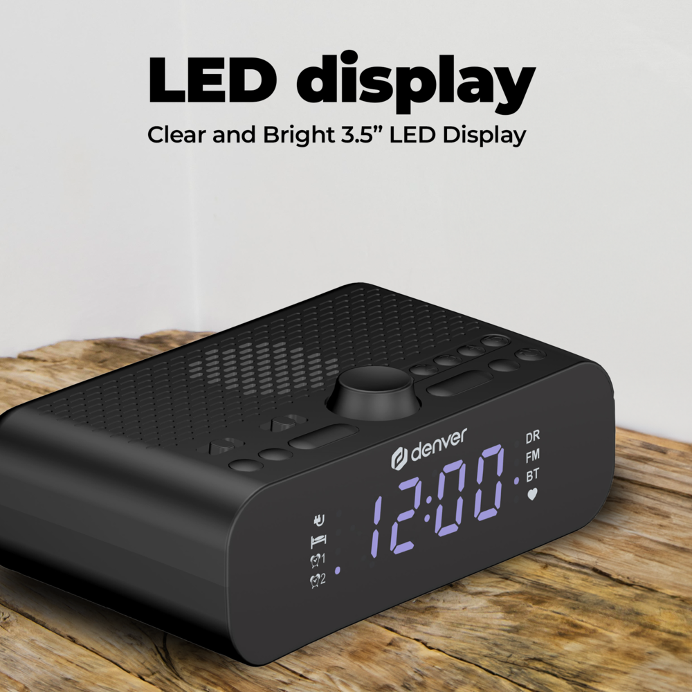 Denver CRD515 Wekkerradio met DAB+ Bluetooth