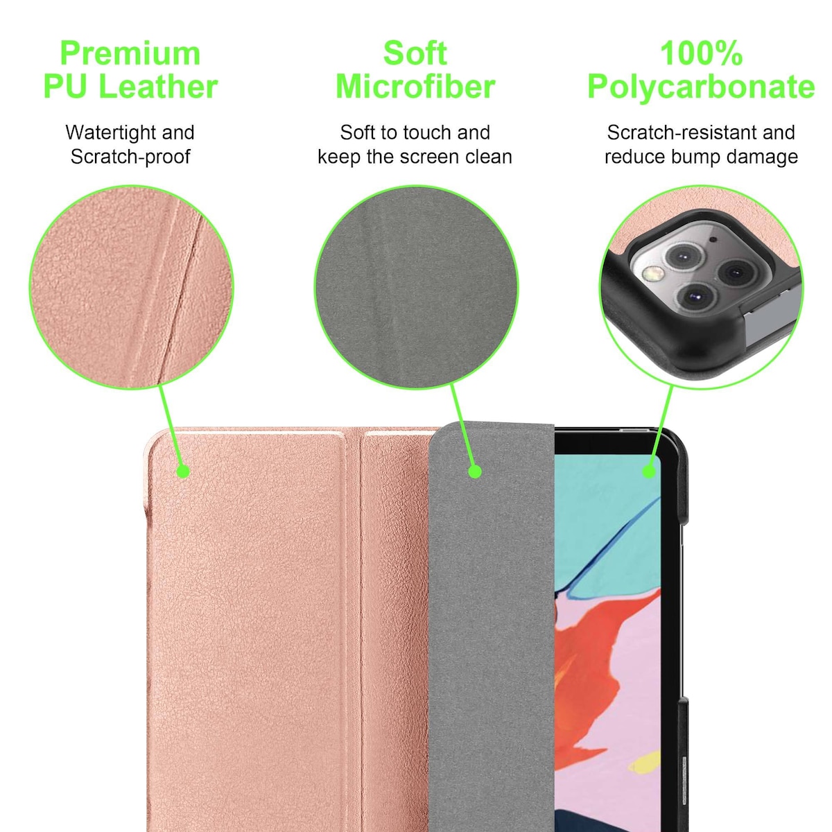 iPad PRO 11 2020 (11 tomme) deksel til nettbrett (rosa)