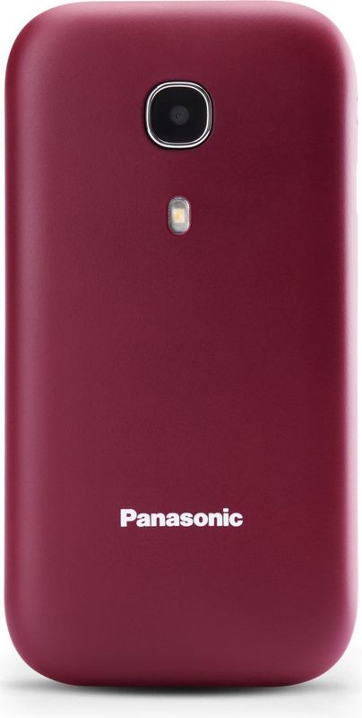 Panasonic KX-TU400EXR - Mobiele Telefoon - Bordeauxrood - Voor Senioren - SOS-noodoproepknop
