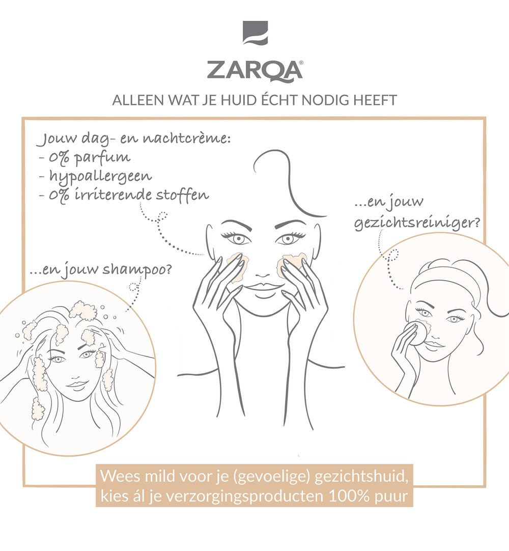 Zarqa Shampoo sensitive iedere dag (200 ml)
