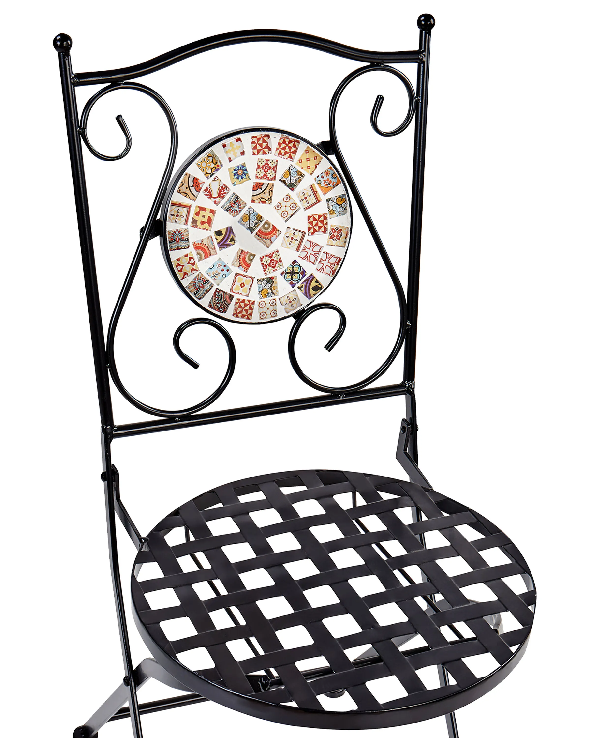 Set van 2 tuinstoelen CASARIO Metaal Zwart
