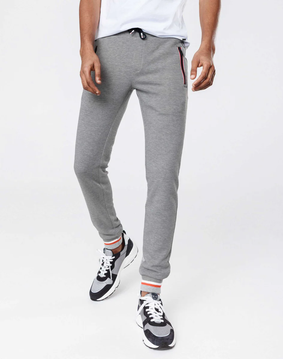 Pantalon jogging gris chiné