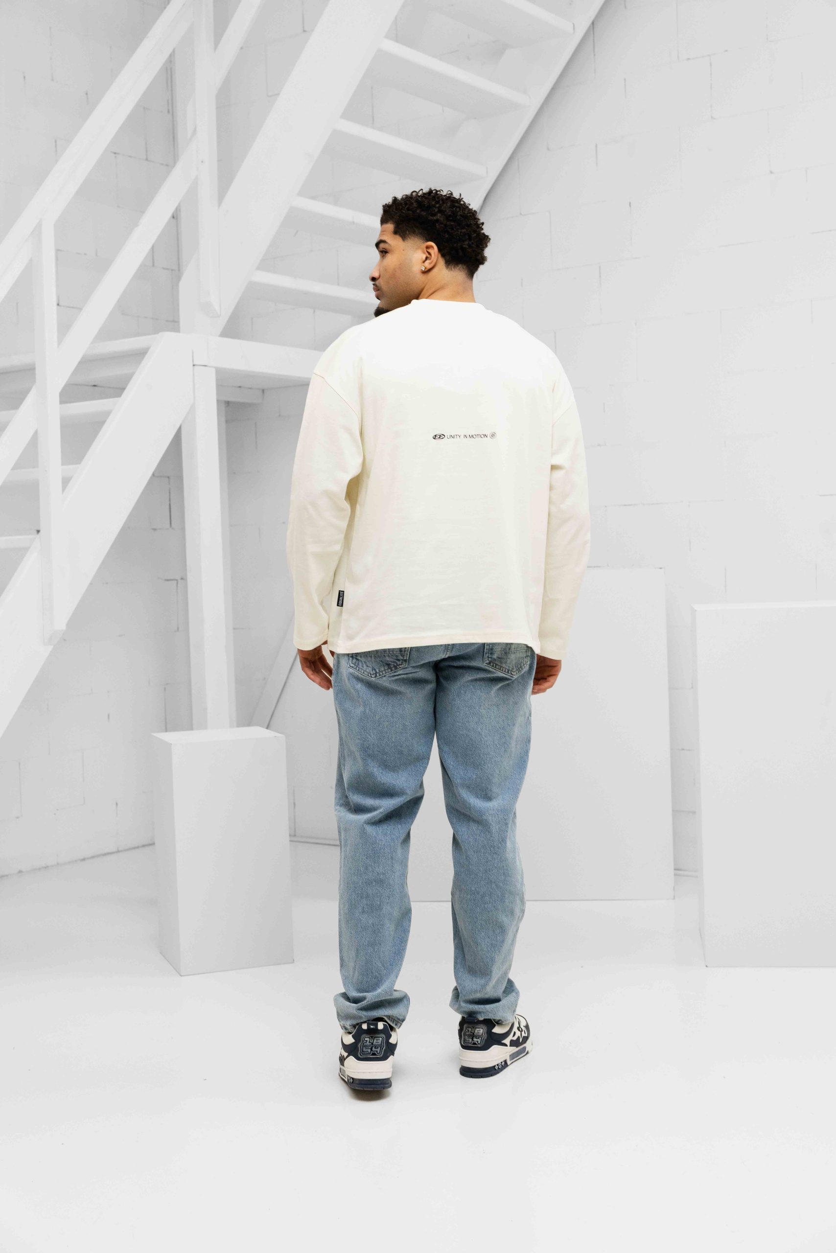 Equalité Celeste Longsleeve T-Shirt Heren Gebroken Wit