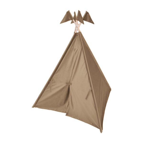 Overseas With Flags Tipi – Velours – Beige
