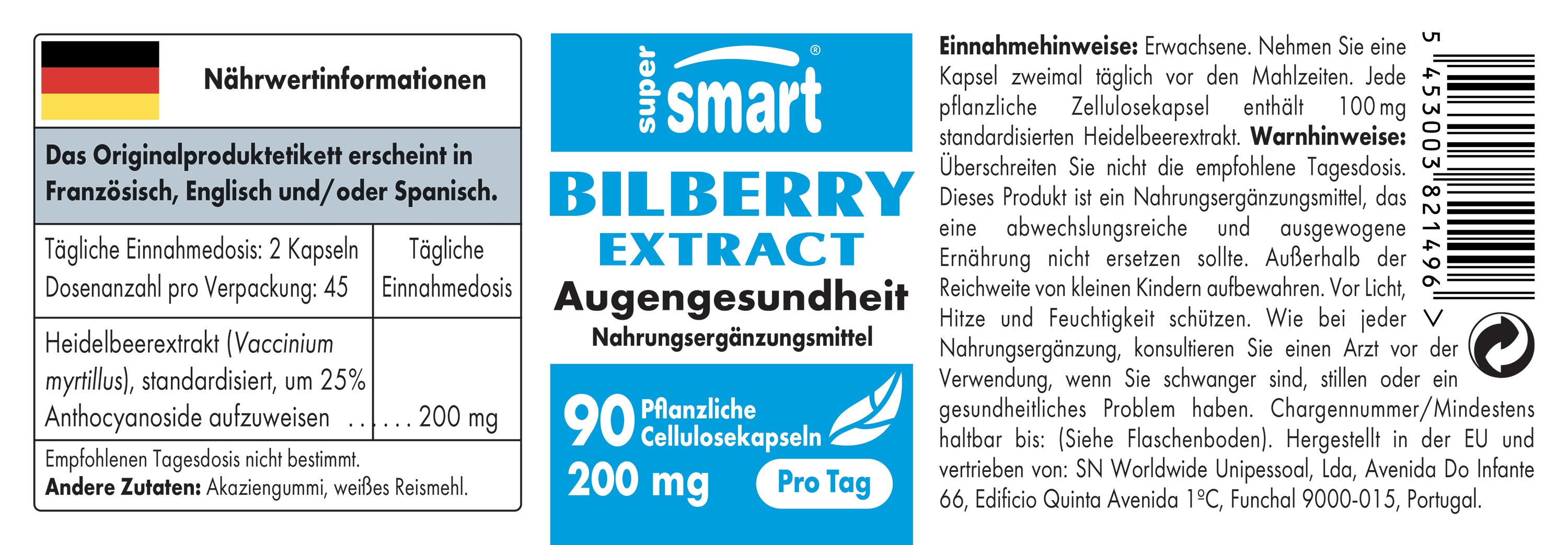 Heidelbeerextrakt - SuperSmart