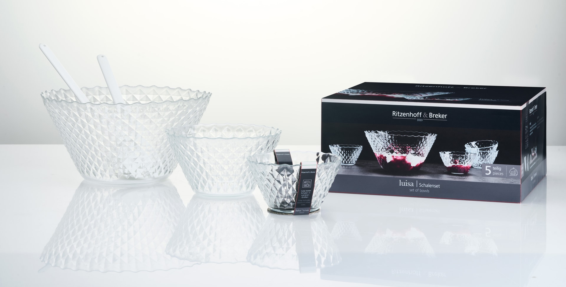 Ritzenhoff & Breker Schalen-Set LUISA 5-teilig Glas