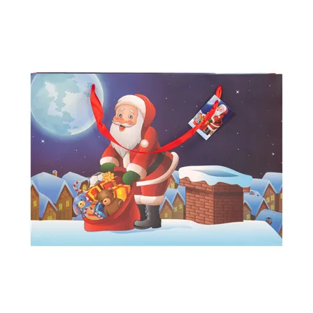 Idena Geschenktasche Weihnachten Santa Schornstein FSC-Mix
