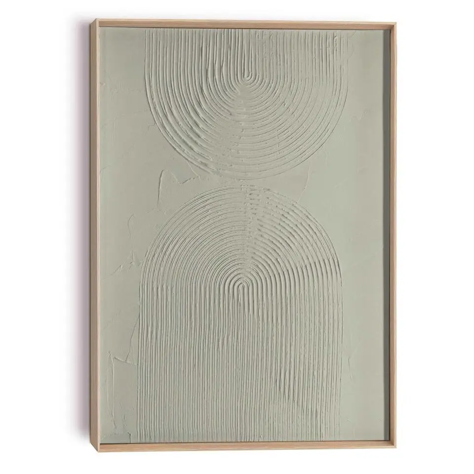 Schilderij 3D Art Bows - sage green - 70x50cm - Groen