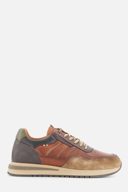 Ambitious Temple Sneakers cognac Leer