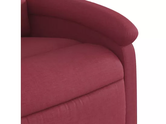 Fauteuil massant inclinable Rouge bordeaux Tissu