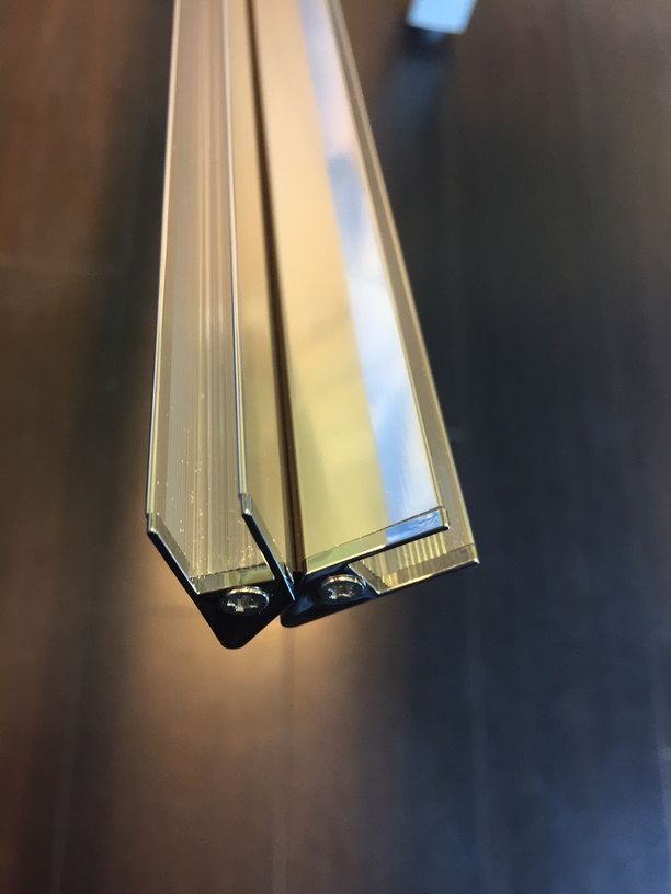 Mueller set magneetstrips voor 8mm swingdeur en wand