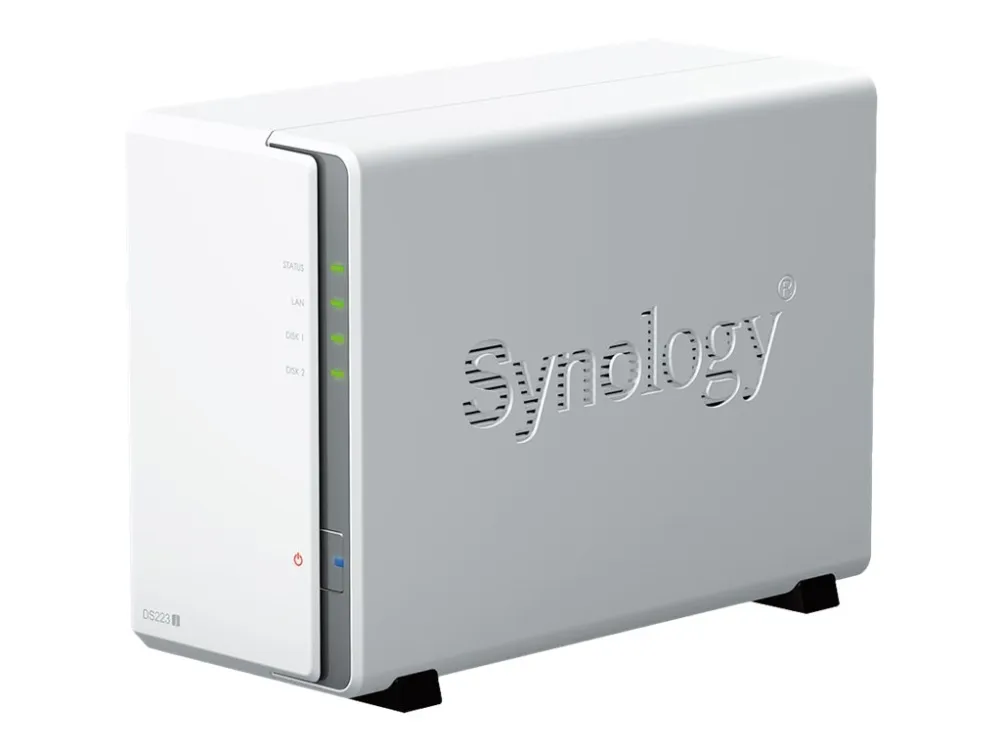 Synology Disk Station DS223J - NAS-server - SATA 6Gb/s - RAID 0, 1, JBOD - RAM 1 GB - Gigabit Ethernet - iSCSI support