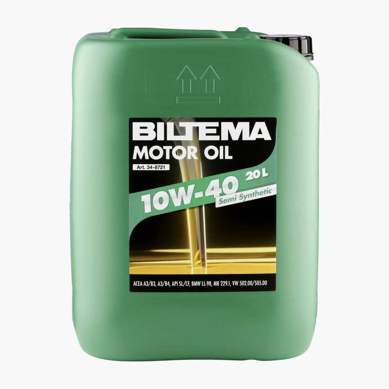 Halvsyntetisk motorolje 10W-40, ACEA A3/B3, A3/B4, 20 liter