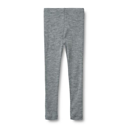 Wheat Agi Wool Leggings, Melange Grey, 122 cm