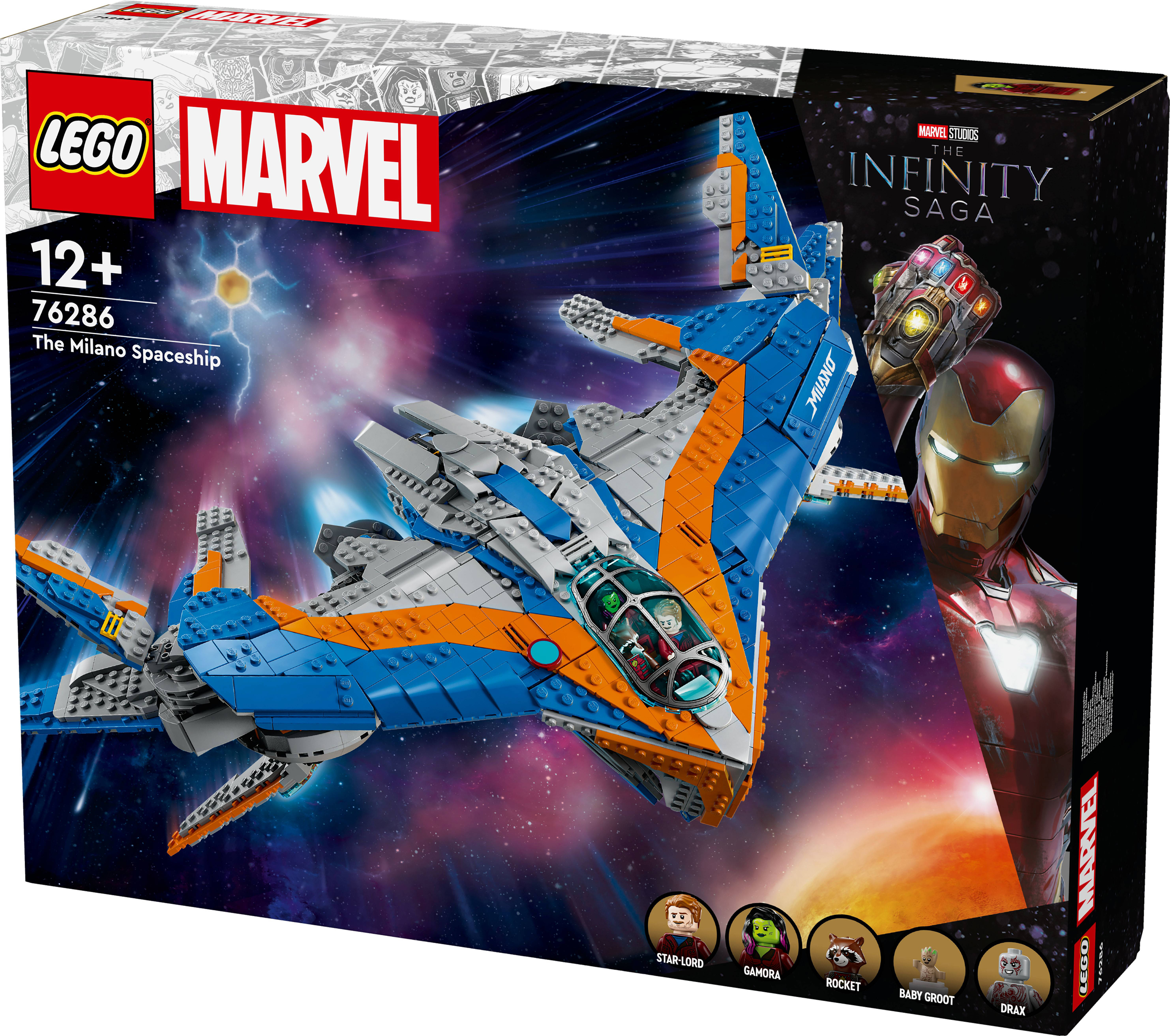 LEGO Marvel Guardians of the Galaxy: de Milano Ruimteschip Speelgoed voor Kinderen 76286 Super Heroes Marvel
