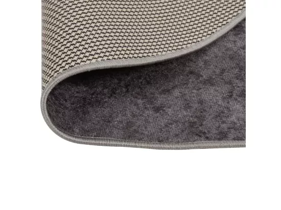 Tapis lavable gris ø 200 cm antidérapant