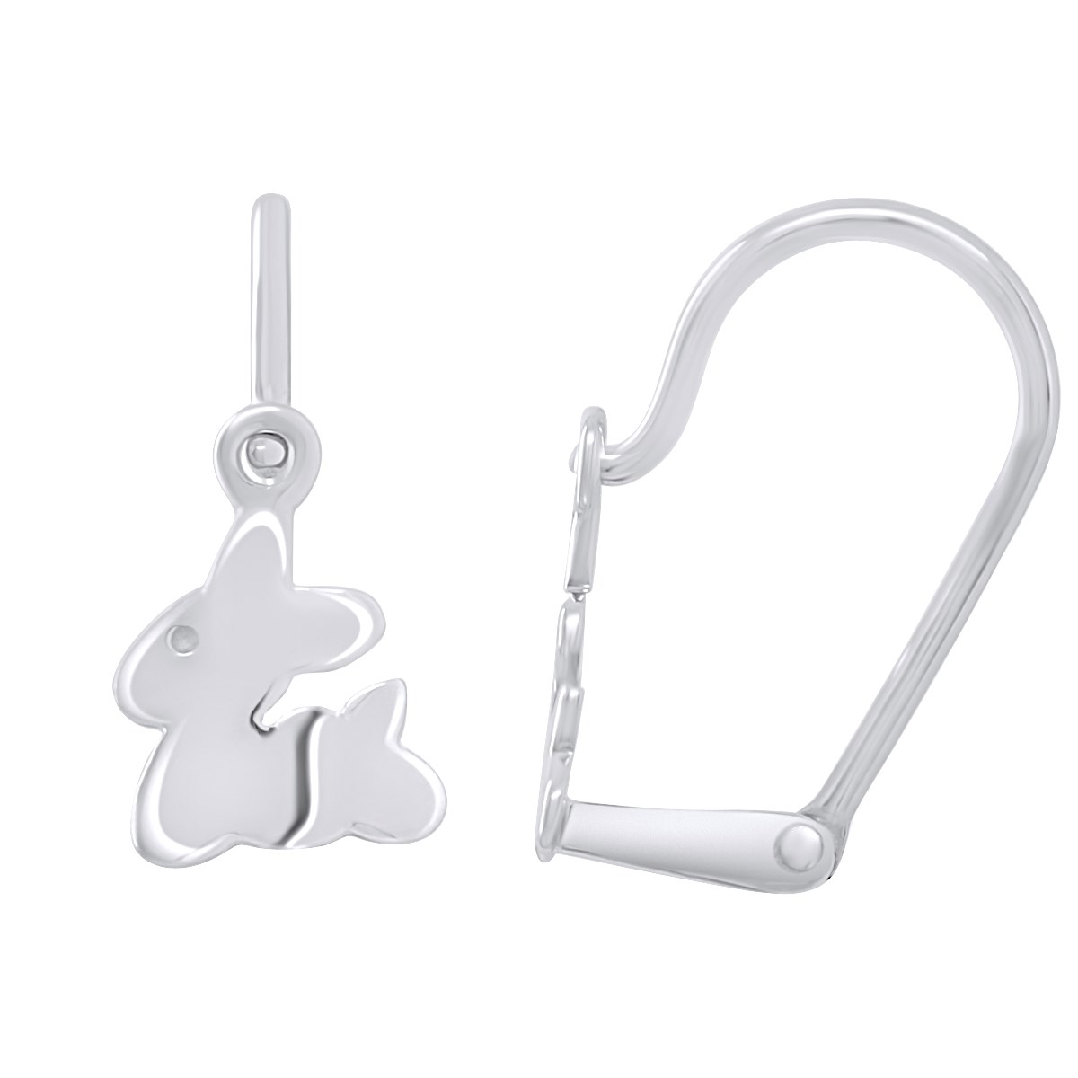 Boucles d'Oreilles LAPIN - Argent 925