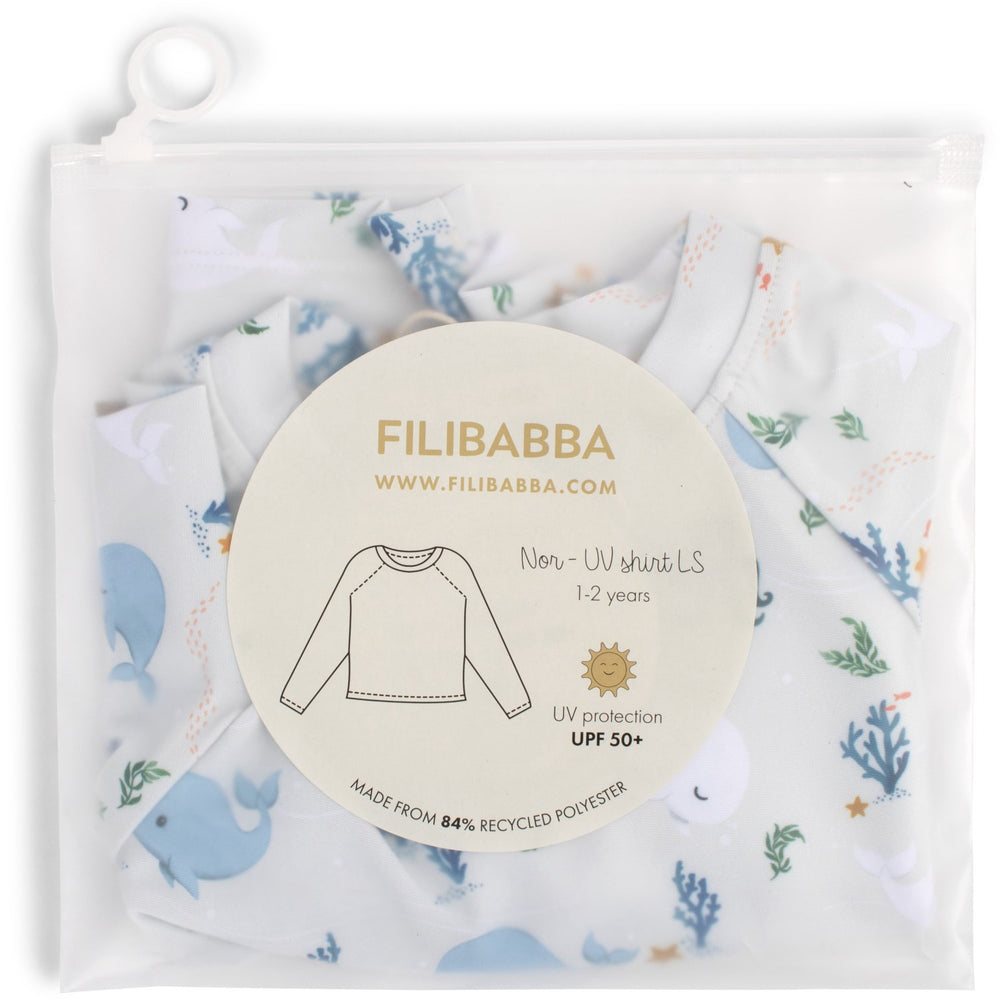 Køb FILIBABBA Christian's Whale Tales Nor Uv Bluse Ls