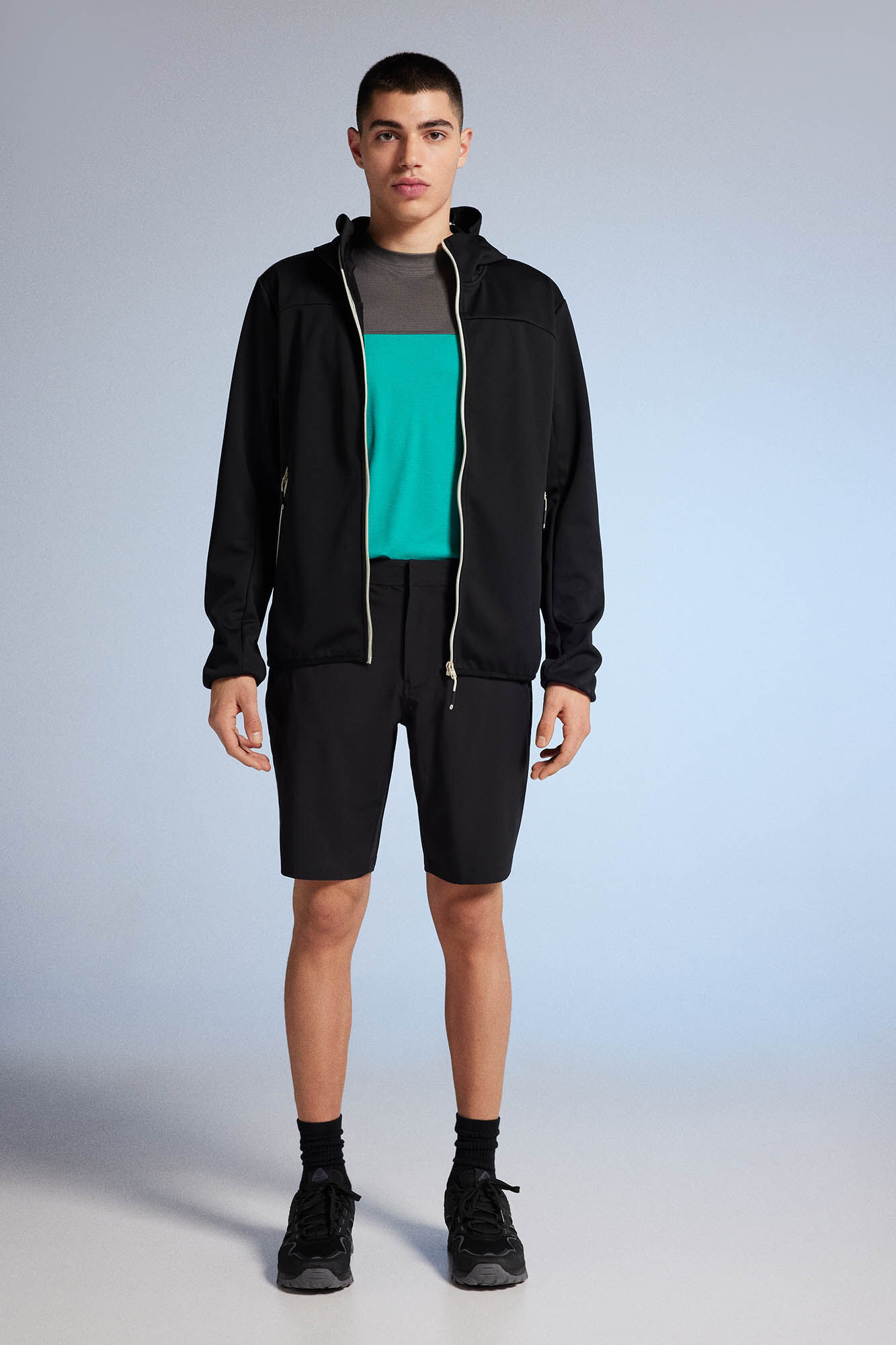 Jaqueta técnica Softshell - preta